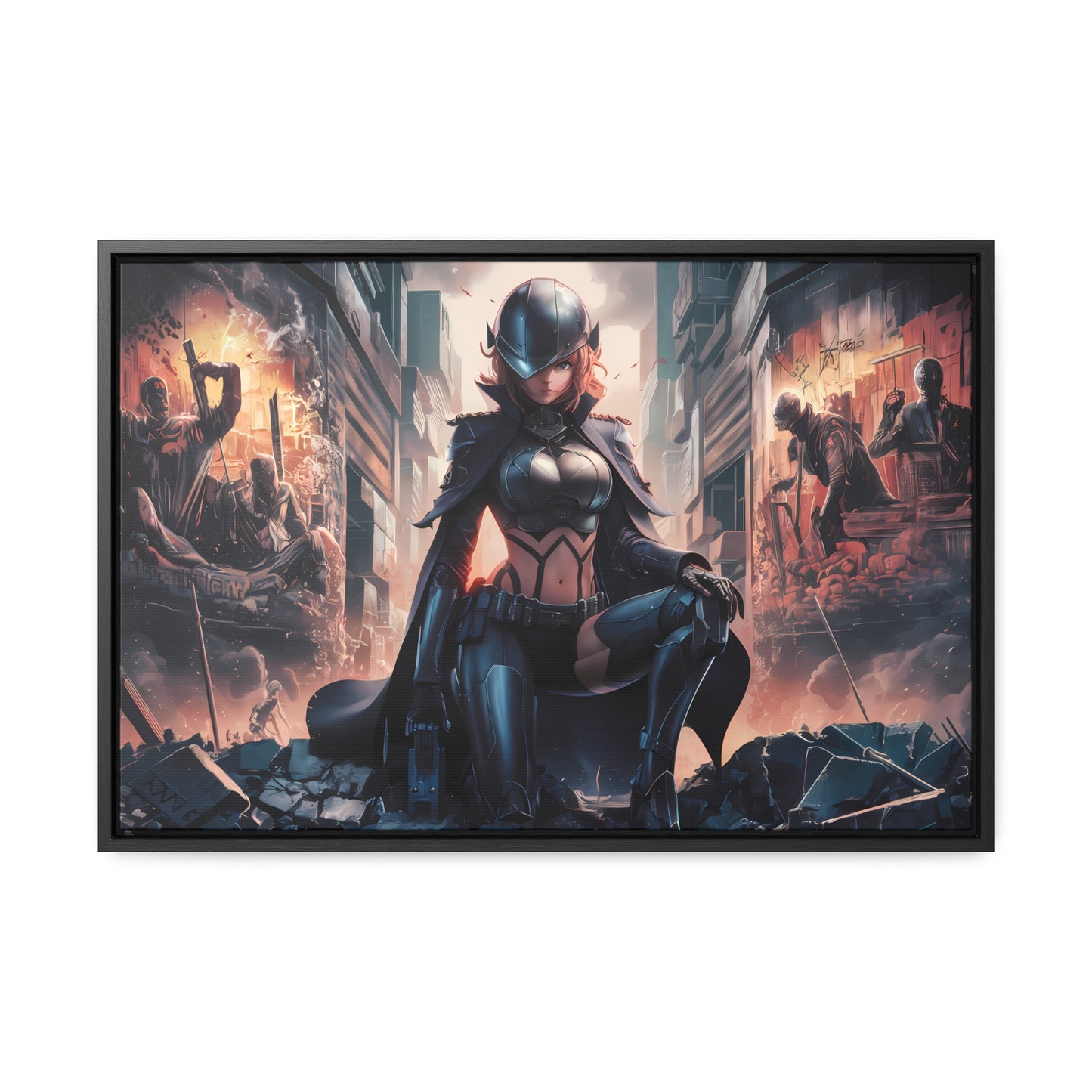 "Shadow of the Resistance" - Gallery Canvas Wraps, Horizontal Frame