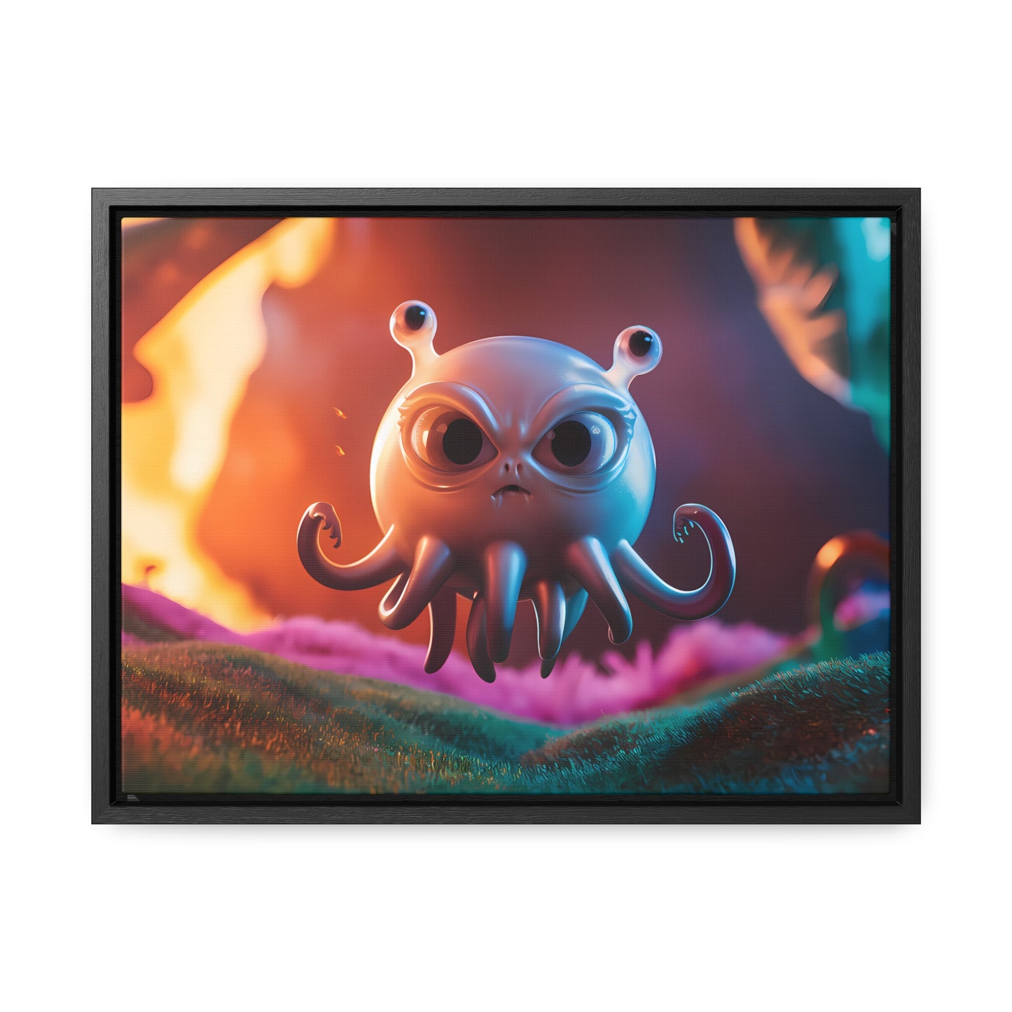 Wrath of the Alien Cephalopod - Gallery Canvas Wraps, Horizontal Frame