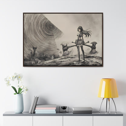 Echoes of the Abyss - Gallery Canvas Wraps, Horizontal Frame