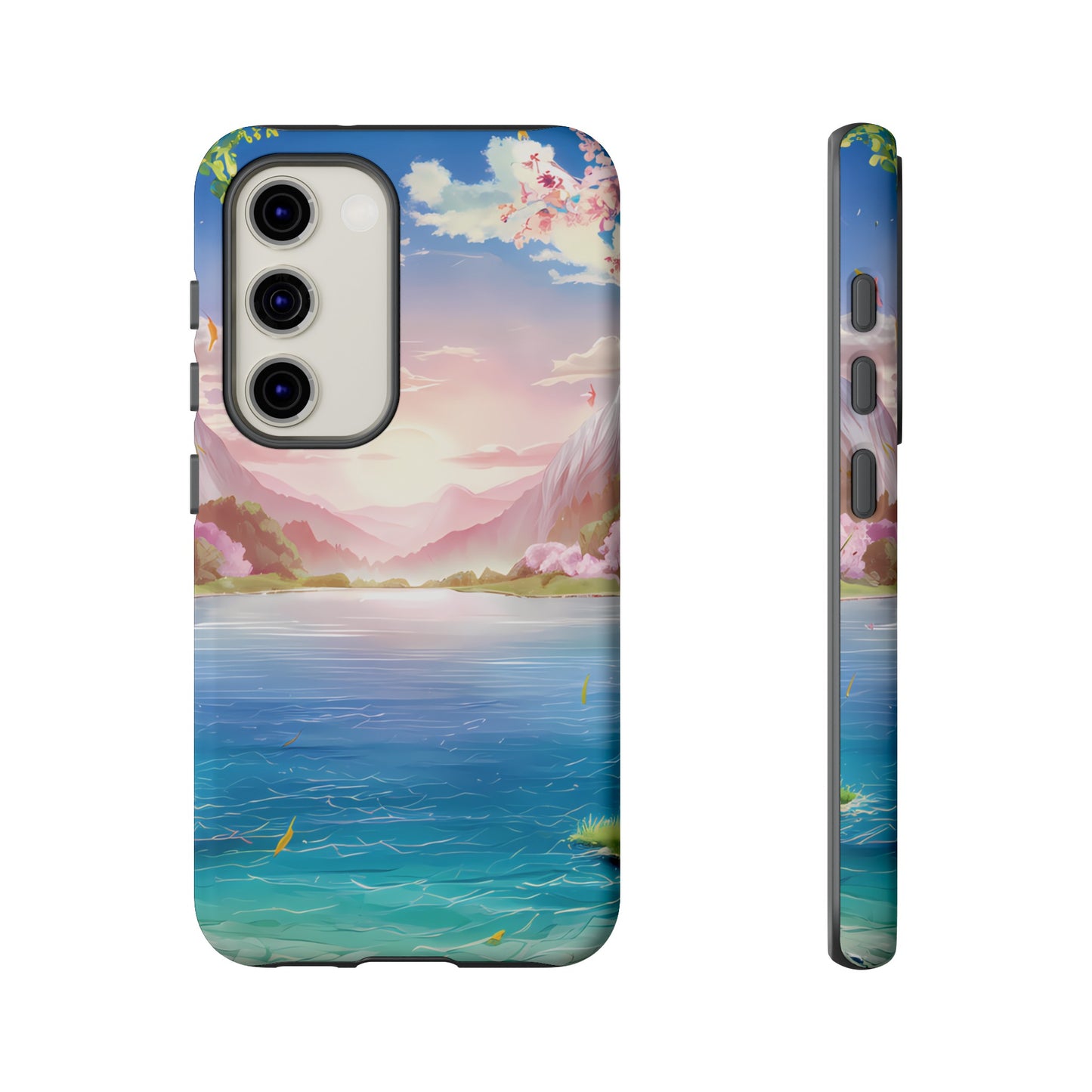 Serene Lake and Mountains - Smartphone Tough Cases
