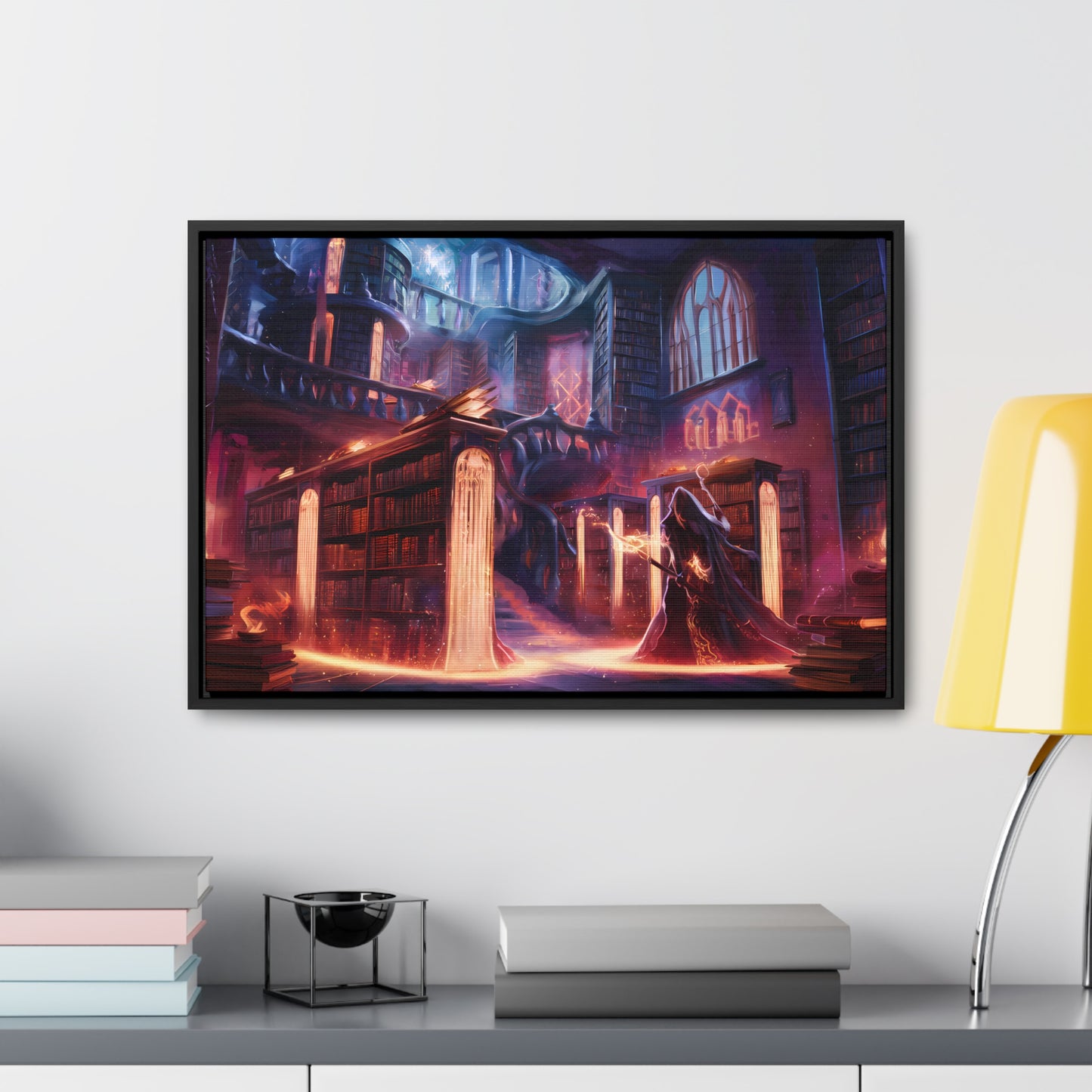 The Arcane Library of Eternal Knowledge - Gallery Canvas Wraps, Horizontal Frame