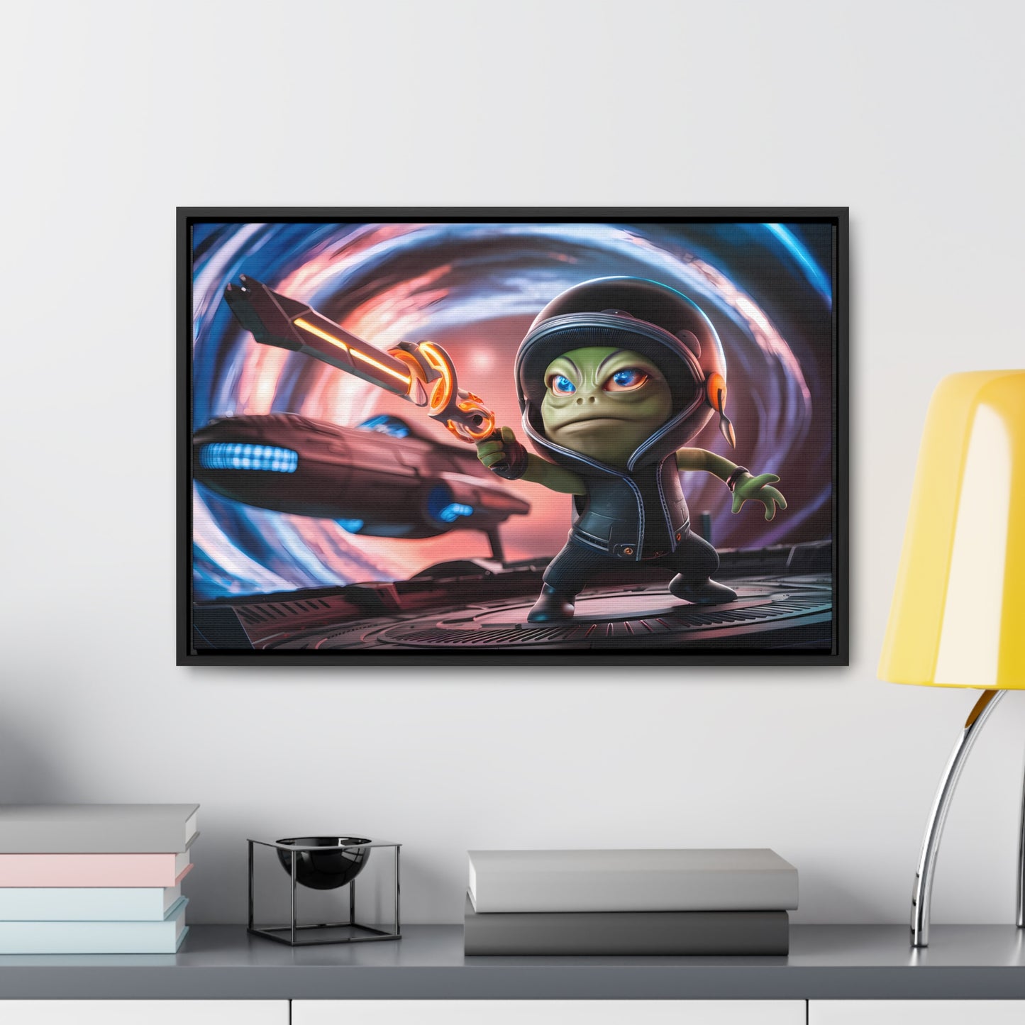 Galactic Guardian: Defender of the Stars - Gallery Canvas Wraps, Horizontal Frame