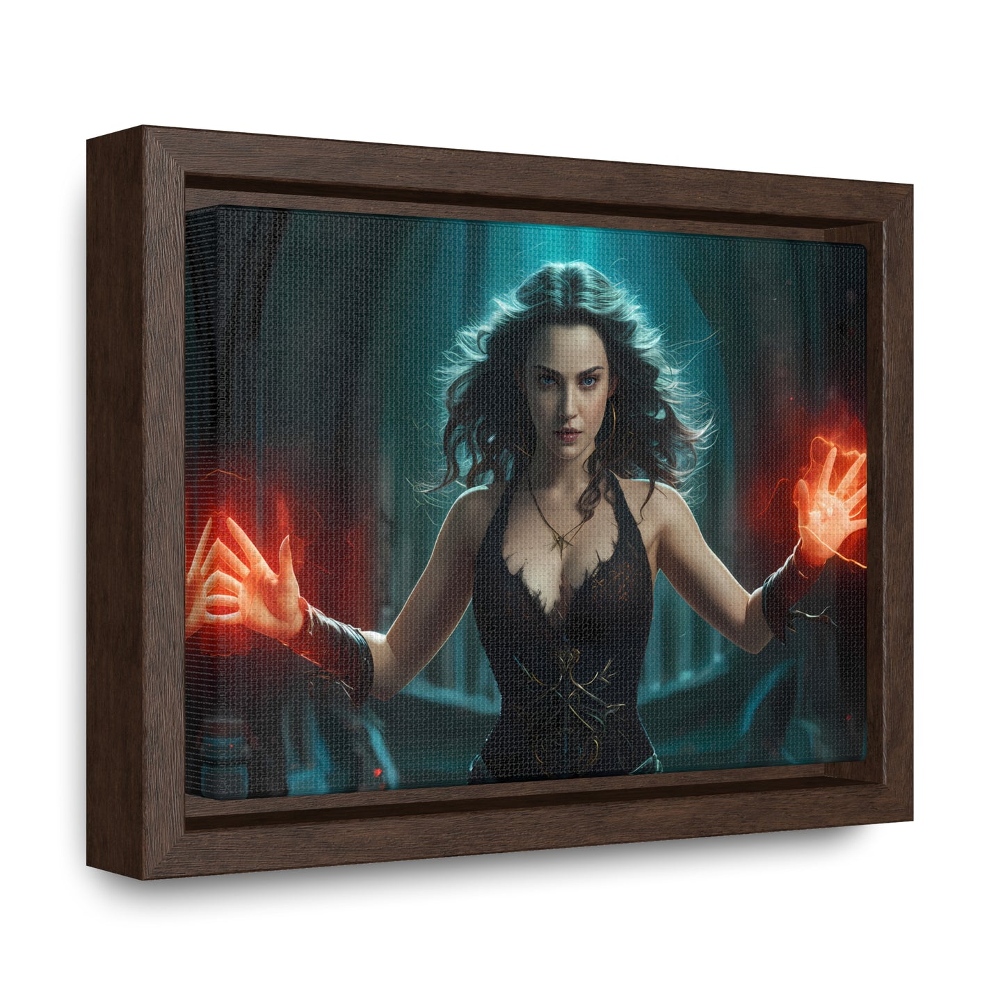 Sorceress of the Crimson Flame - Gallery Canvas Wraps, Horizontal Frame