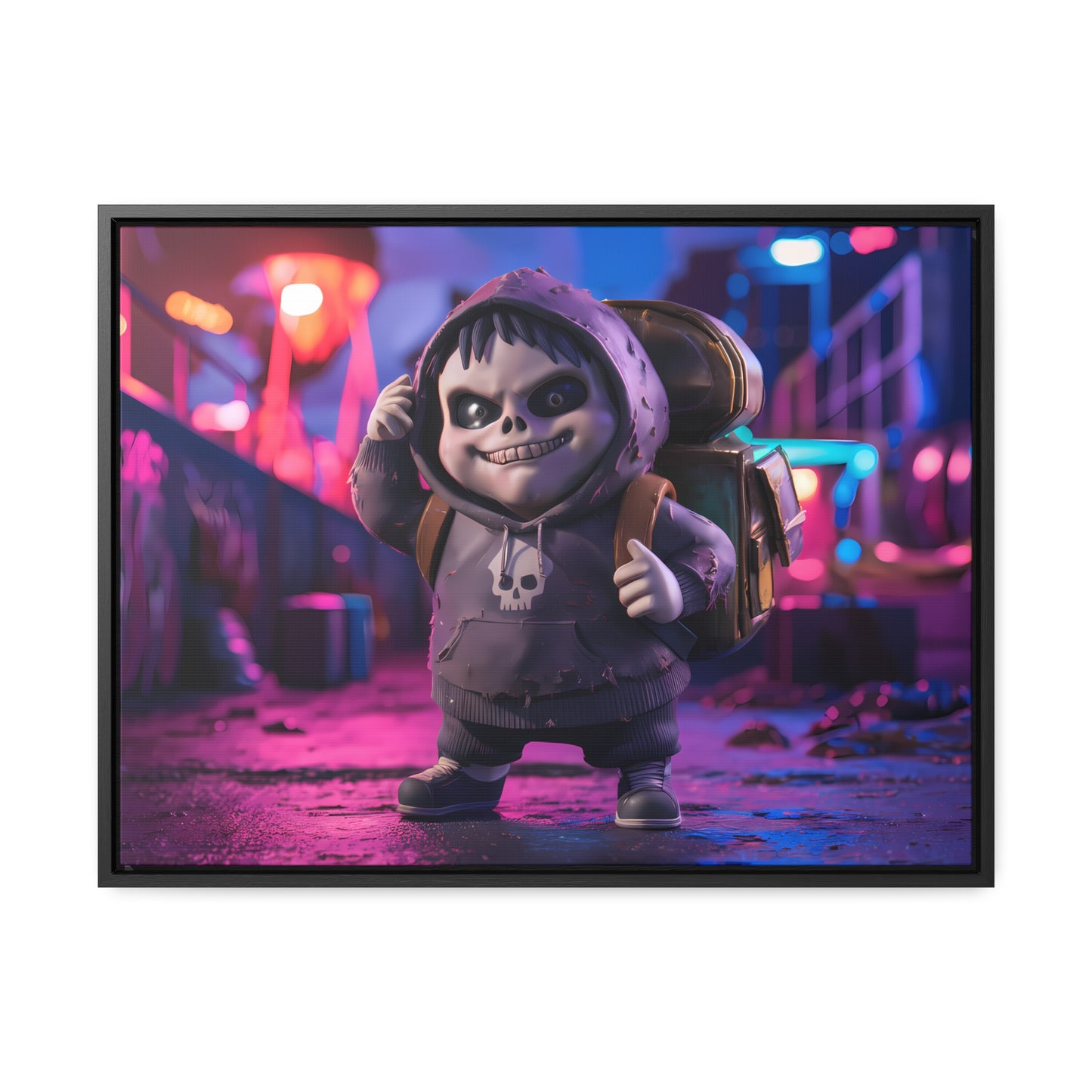 Midnight Mischief - Gallery Canvas Wraps, Horizontal Frame