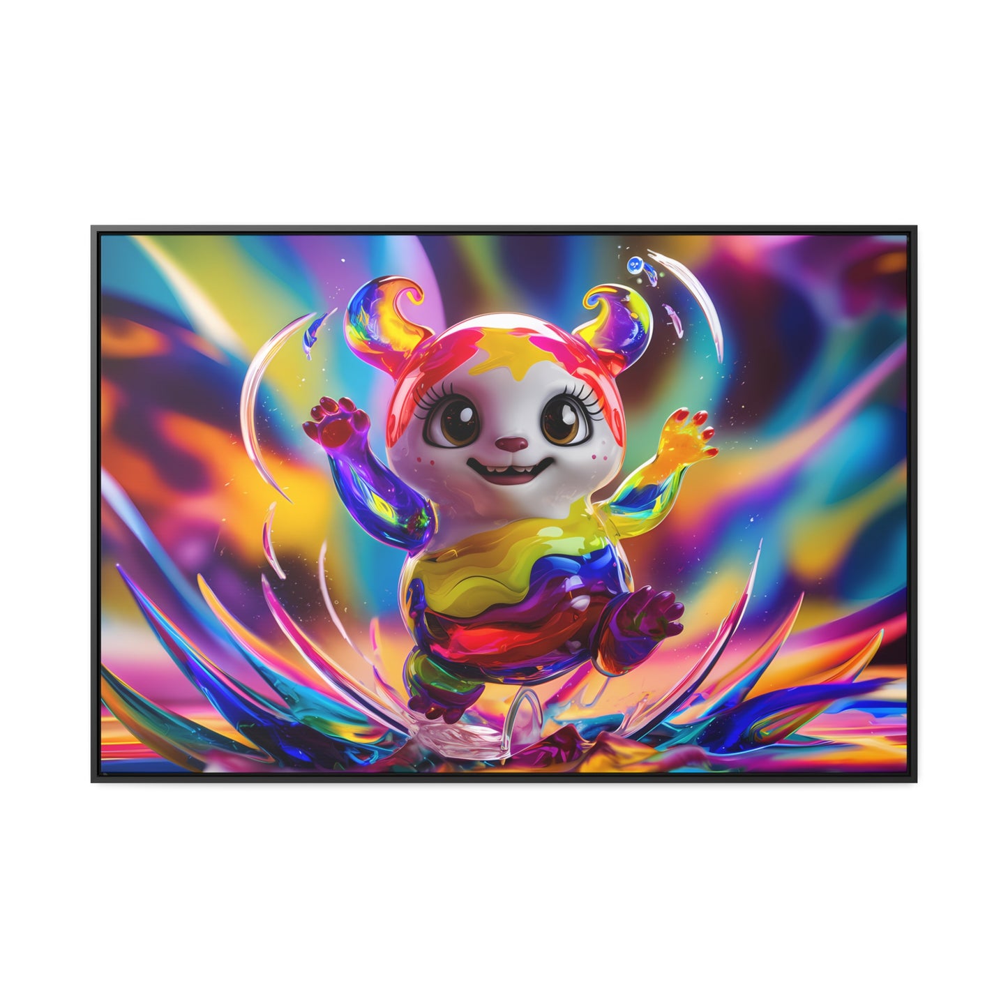 Splash of Joy - Gallery Canvas Wraps, Horizontal Frame