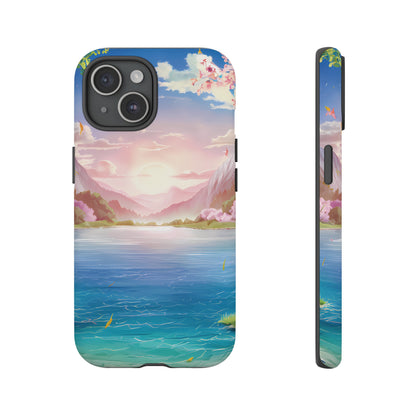 Serene Lake and Mountains - Smartphone Tough Cases