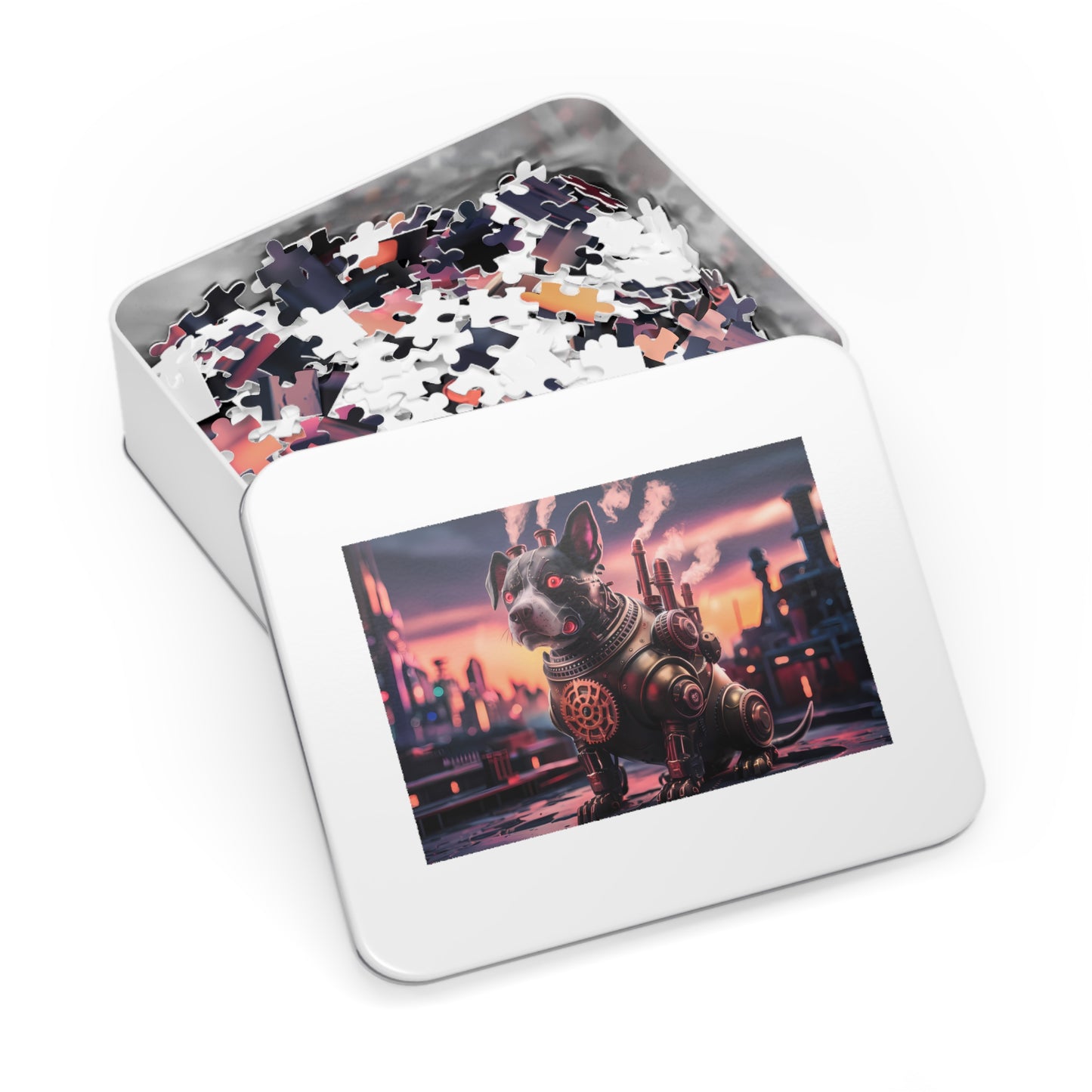 "Steam-Powered Sentinel" - Jigsaw Puzzle (30, 110, 252, 500,1000-Piece)