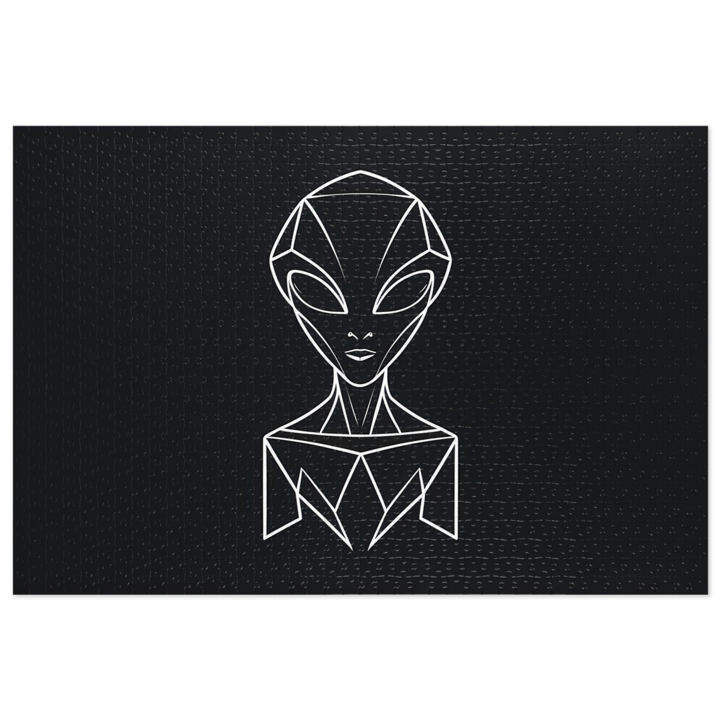 "Geometric Alien Silhouette" - Jigsaw Puzzle (30, 110, 252, 500,1000-Piece)