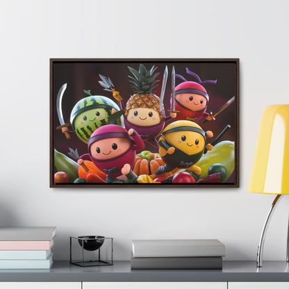 Fruit Ninja Warriors - Gallery Canvas Wraps, Horizontal Frame