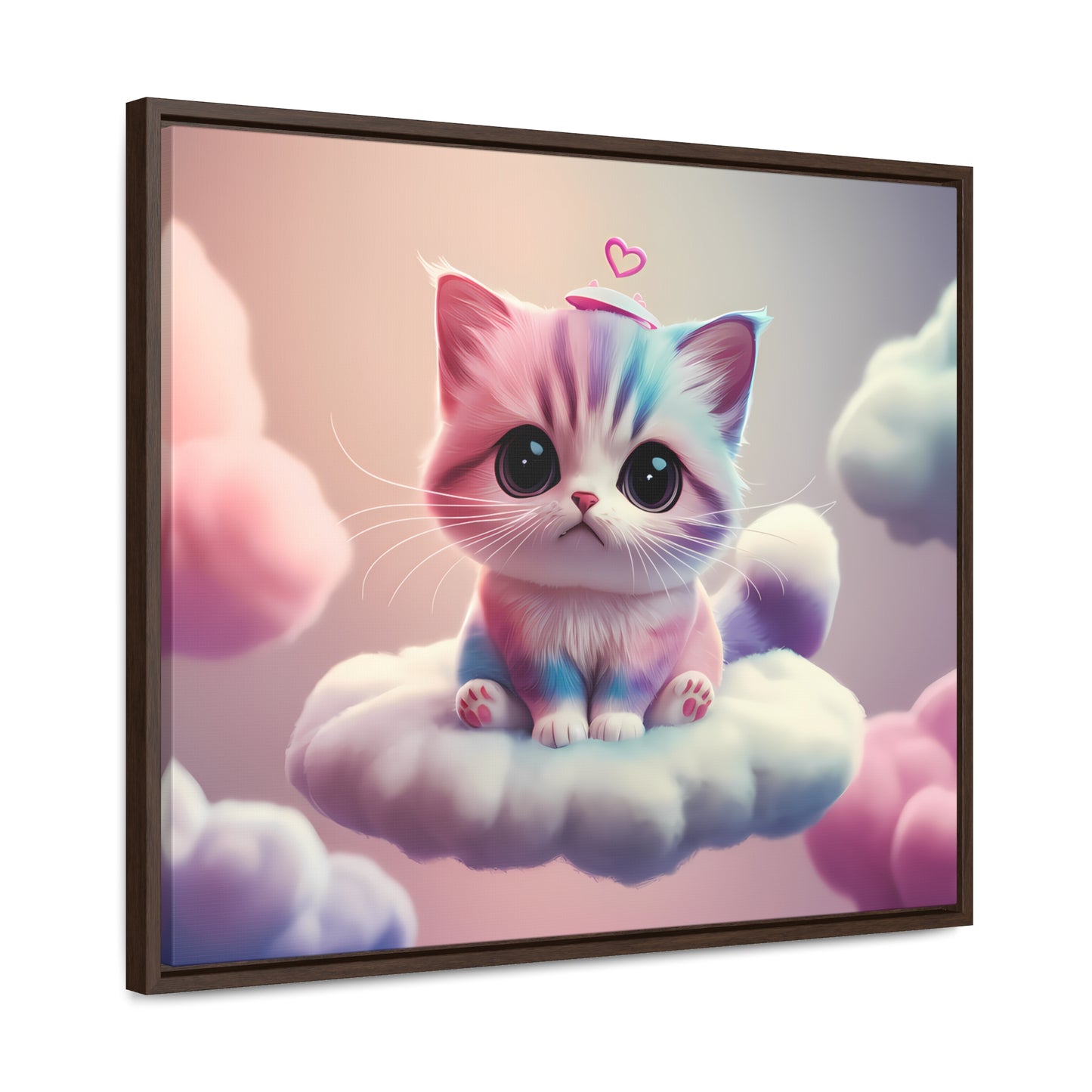 Heavenly Kitten Dreams - Gallery Canvas Wraps, Horizontal Frame