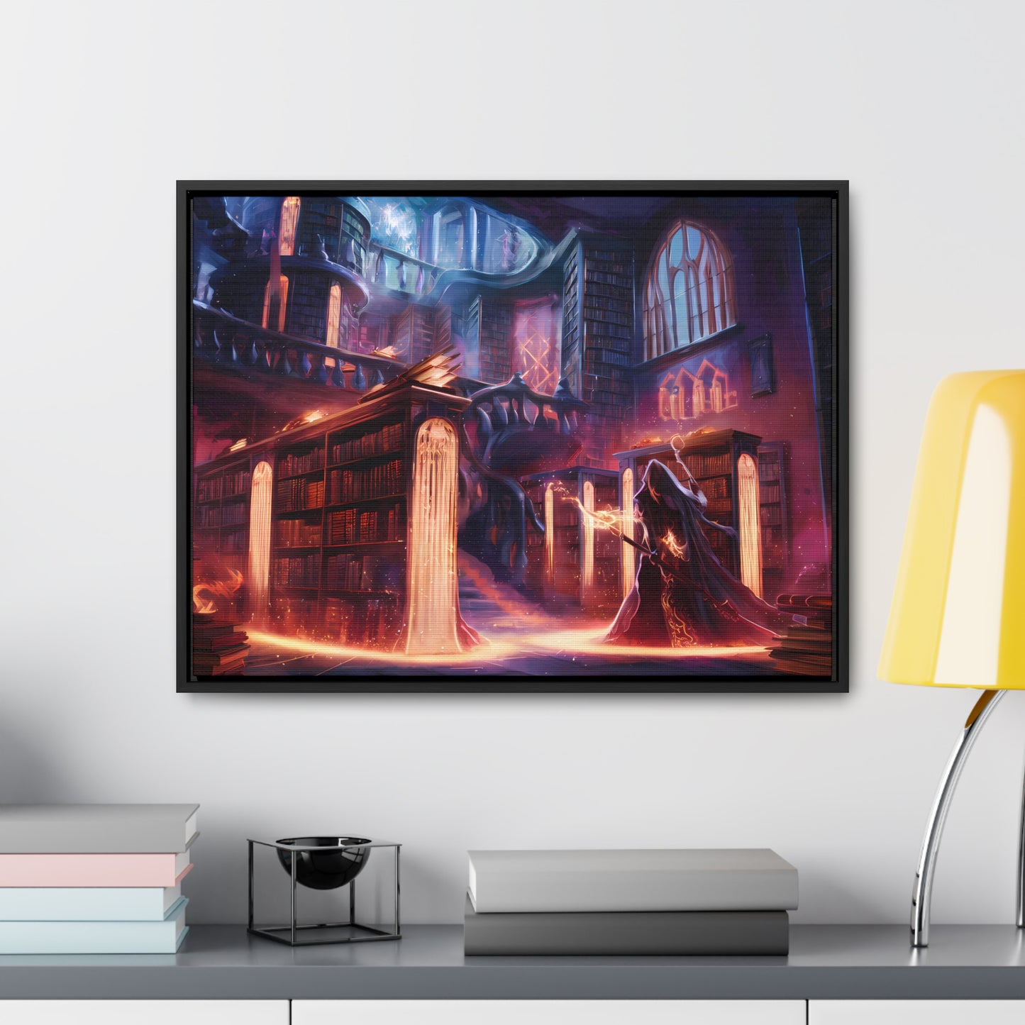 The Arcane Library of Eternal Knowledge - Gallery Canvas Wraps, Horizontal Frame