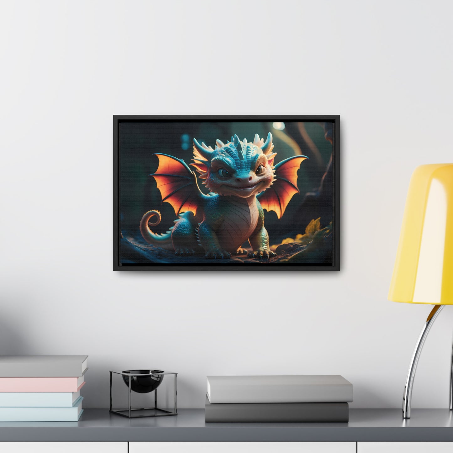 "Forest Guardian Hatchling" - Gallery Canvas Wraps, Horizontal Frame