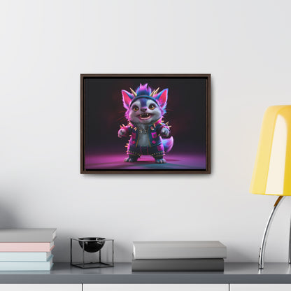 Punk Feline Fury - Gallery Canvas Wraps, Horizontal Frame