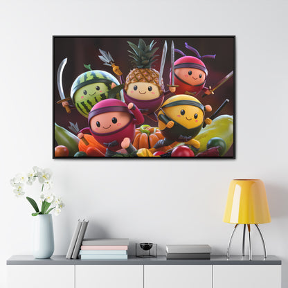 Fruit Ninja Warriors - Gallery Canvas Wraps, Horizontal Frame