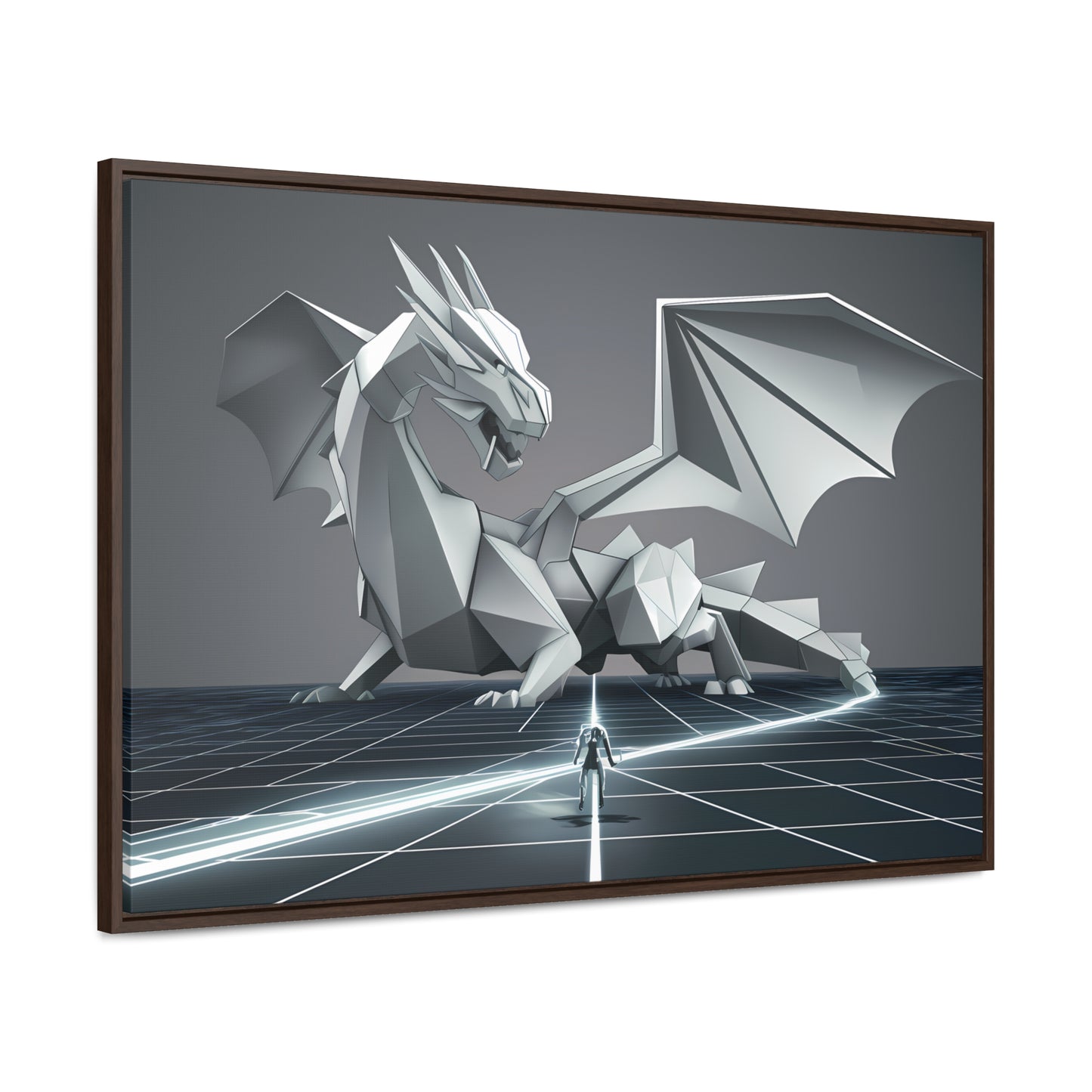 Confrontation in the Digital Realm - Gallery Canvas Wraps, Horizontal Frame