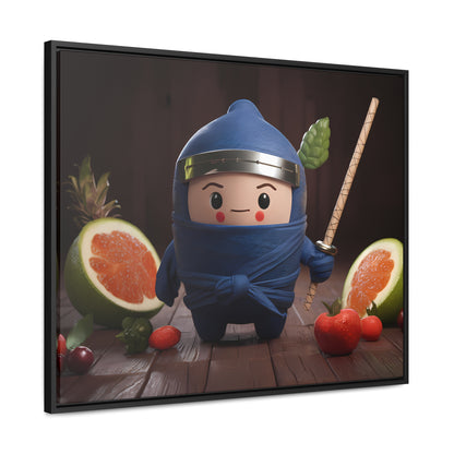 Ninja Fruit Guardian - Gallery Canvas Wraps, Horizontal Frame