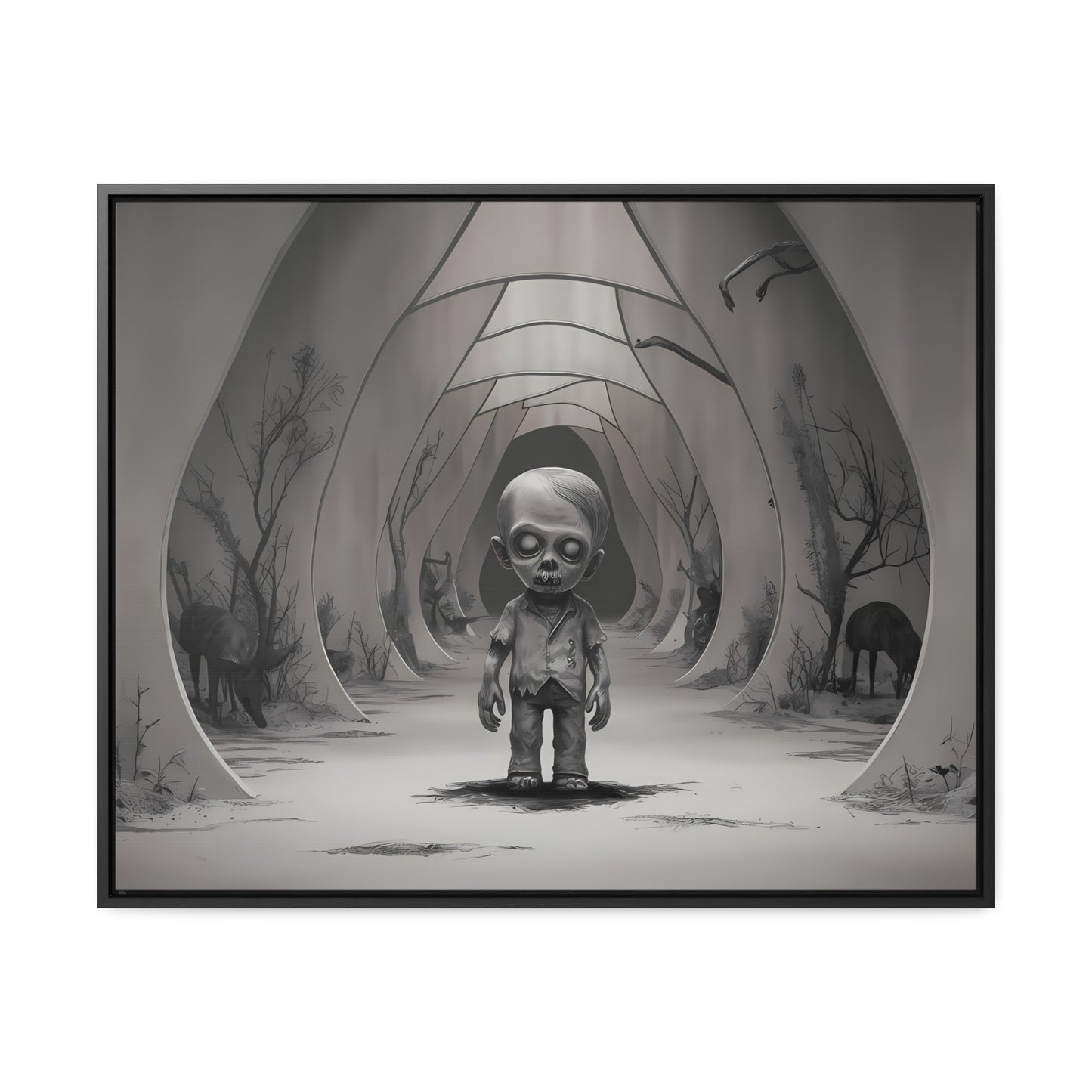 "Echoes of the Forgotten" - Gallery Canvas Wraps, Horizontal Frame