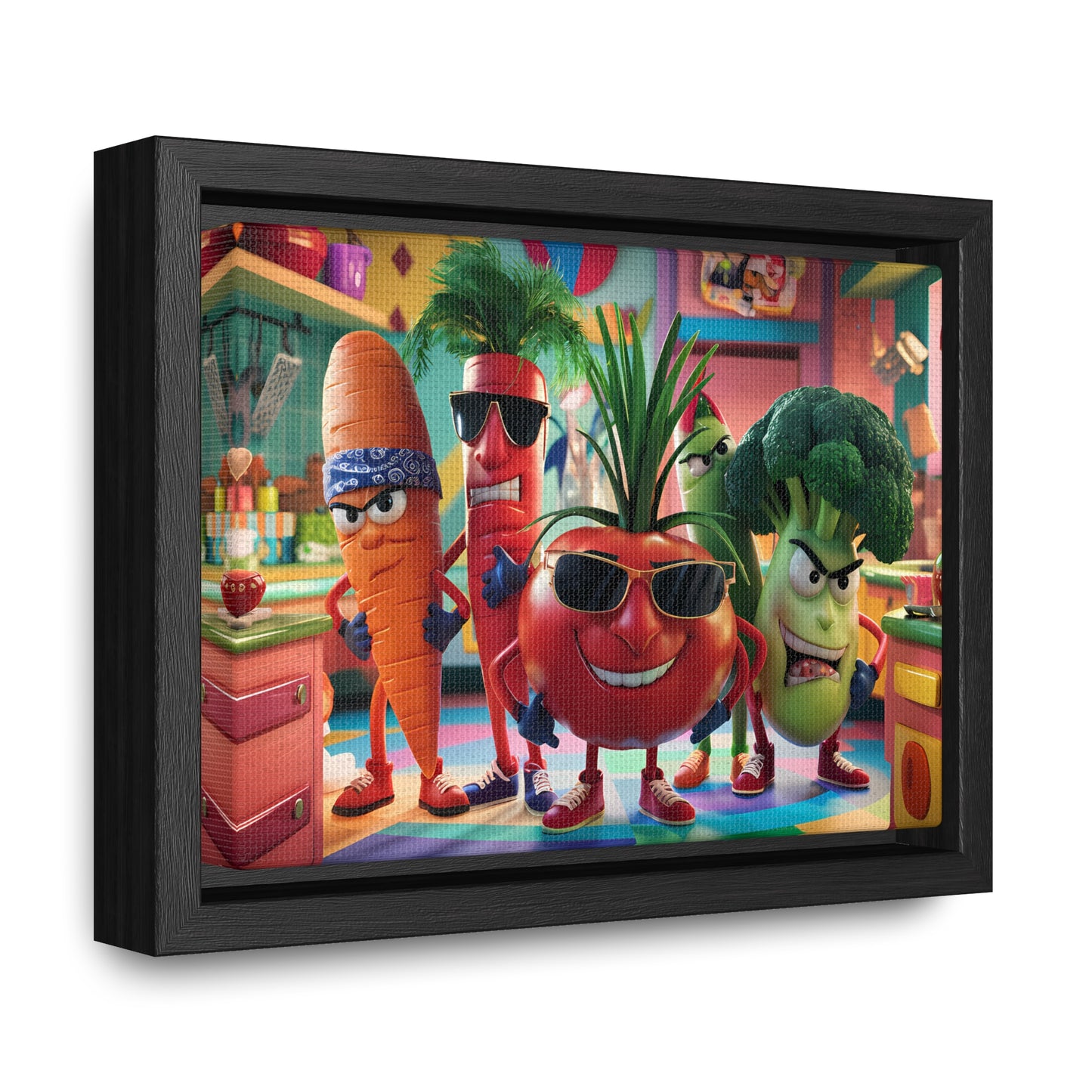 The Veggie Squad's Kitchen Takeover - Gallery Canvas Wraps, Horizontal Frame