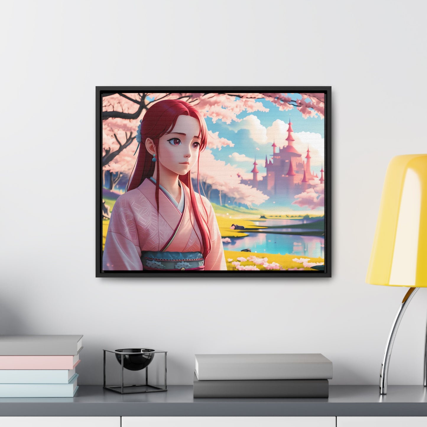 "Whispers of Spring in the Enchanted Realm" - Gallery Canvas Wraps, Horizontal Frame