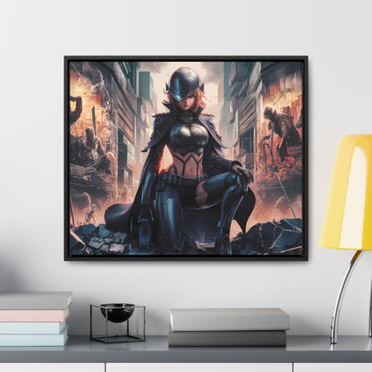 "Shadow of the Resistance" - Gallery Canvas Wraps, Horizontal Frame