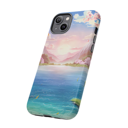 Serene Lake and Mountains - Smartphone Tough Cases