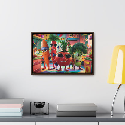 The Veggie Squad's Kitchen Takeover - Gallery Canvas Wraps, Horizontal Frame