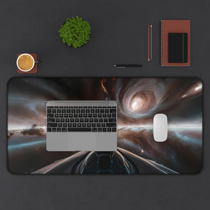 Space viewed out of a Space Ship - Desk Mat