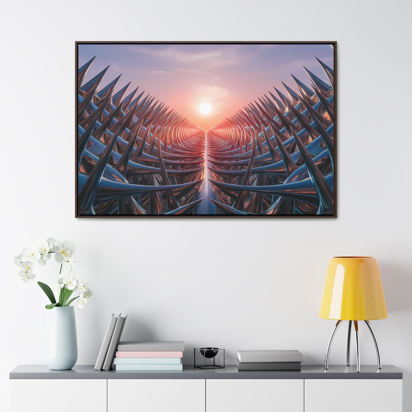Path of Thorns at Sunrise - Gallery Canvas Wraps, Horizontal Frame
