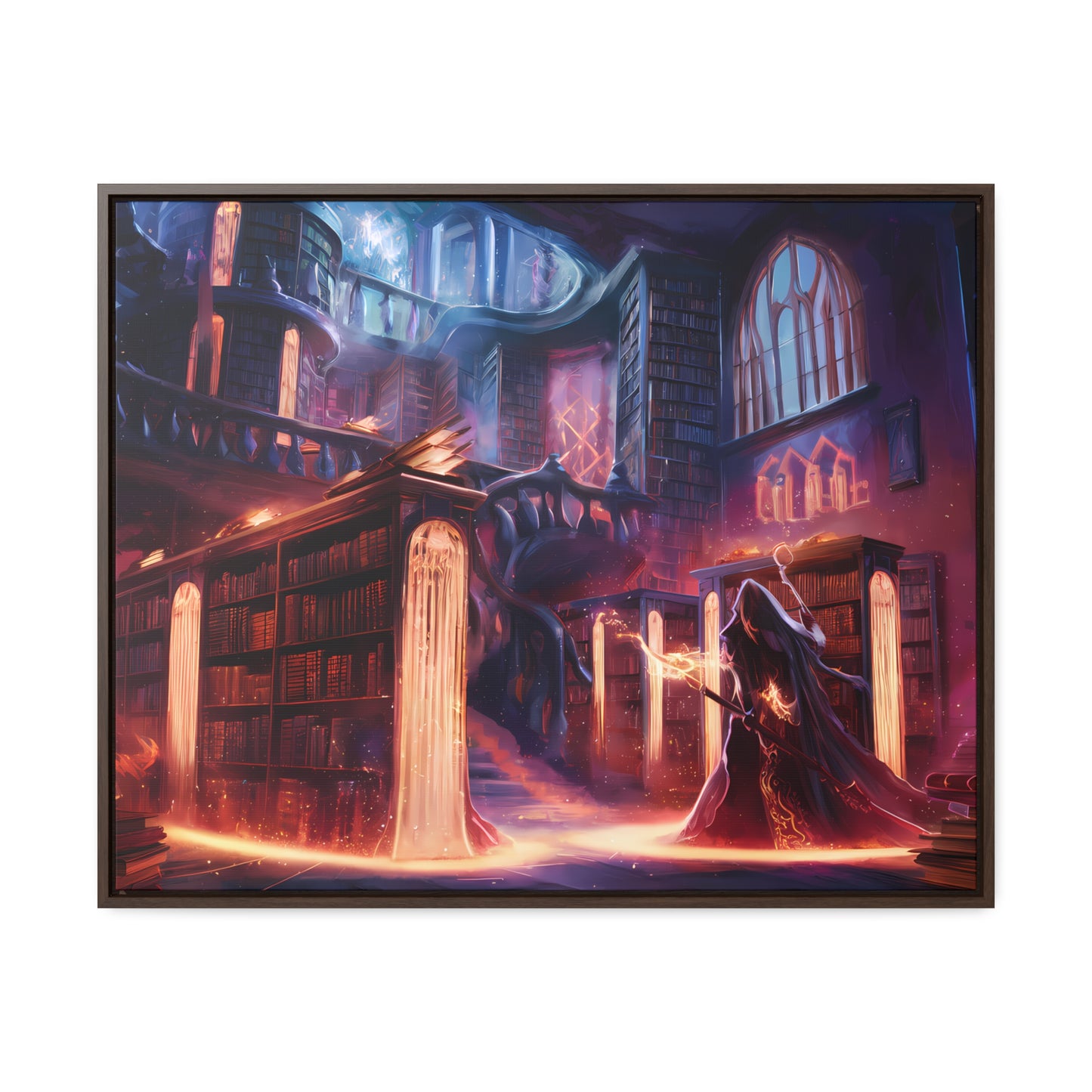 The Arcane Library of Eternal Knowledge - Gallery Canvas Wraps, Horizontal Frame