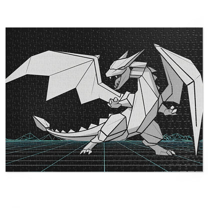 Origami Cyber Dragon - Jigsaw Puzzle (30, 110, 252, 500,1000-Piece)