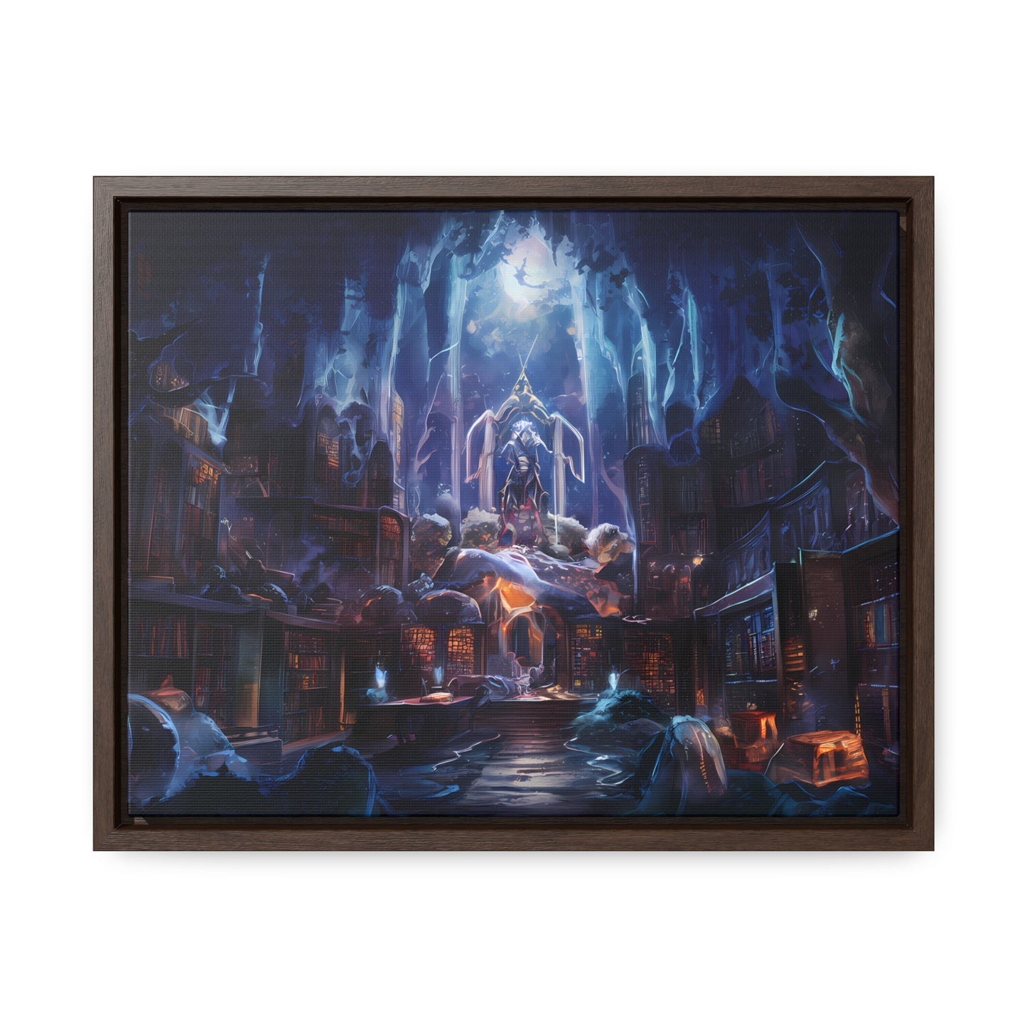 Sanctuary of the Forgotten Tomes - Gallery Canvas Wraps, Horizontal Frame