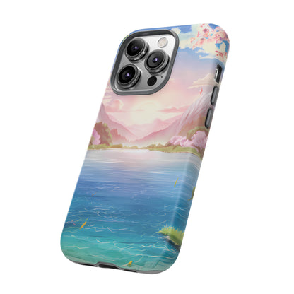 Serene Lake and Mountains - Smartphone Tough Cases