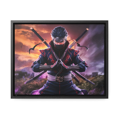 Shadow of the Crimson Ninja - Gallery Canvas Wraps, Horizontal Frame