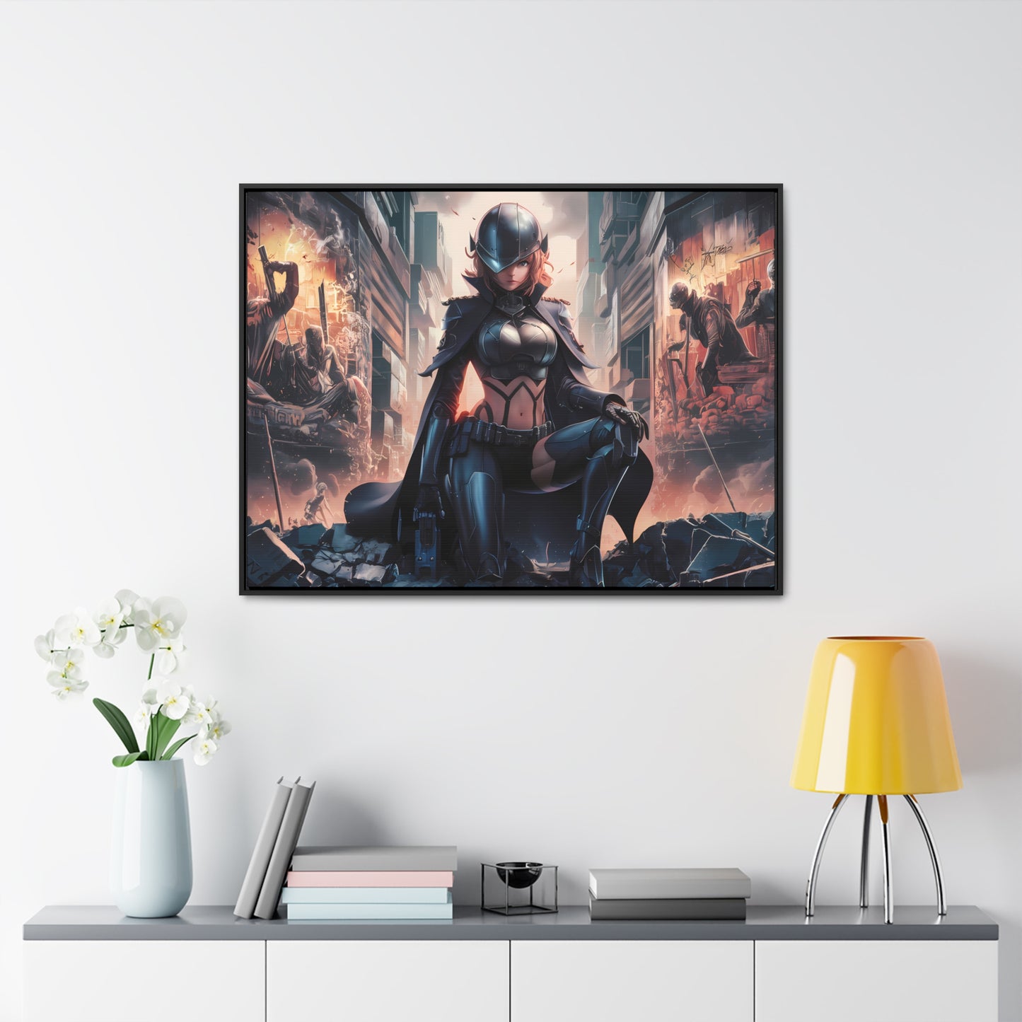 "Shadow of the Resistance" - Gallery Canvas Wraps, Horizontal Frame