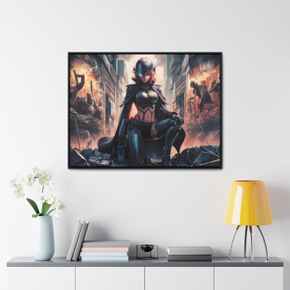 "Shadow of the Resistance" - Gallery Canvas Wraps, Horizontal Frame