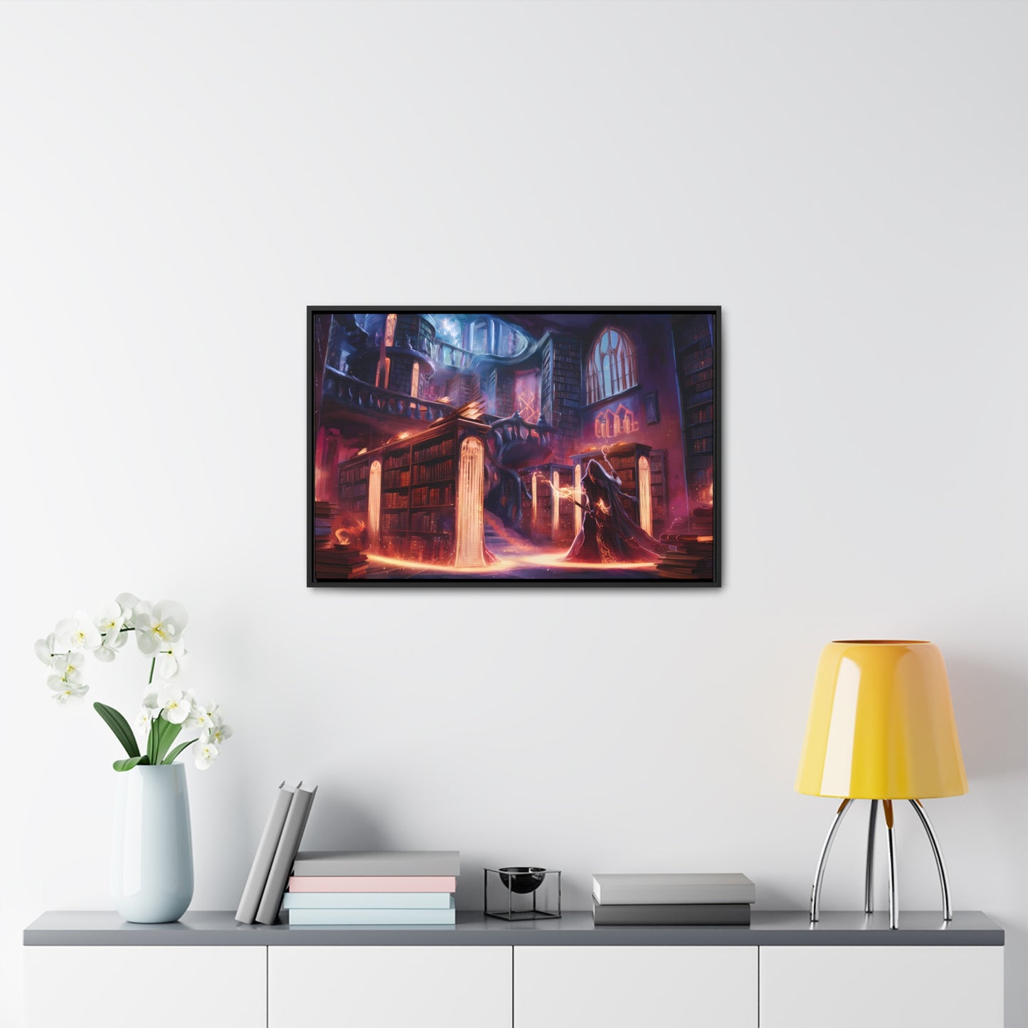 The Arcane Library of Eternal Knowledge - Gallery Canvas Wraps, Horizontal Frame