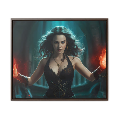 Sorceress of the Crimson Flame - Gallery Canvas Wraps, Horizontal Frame