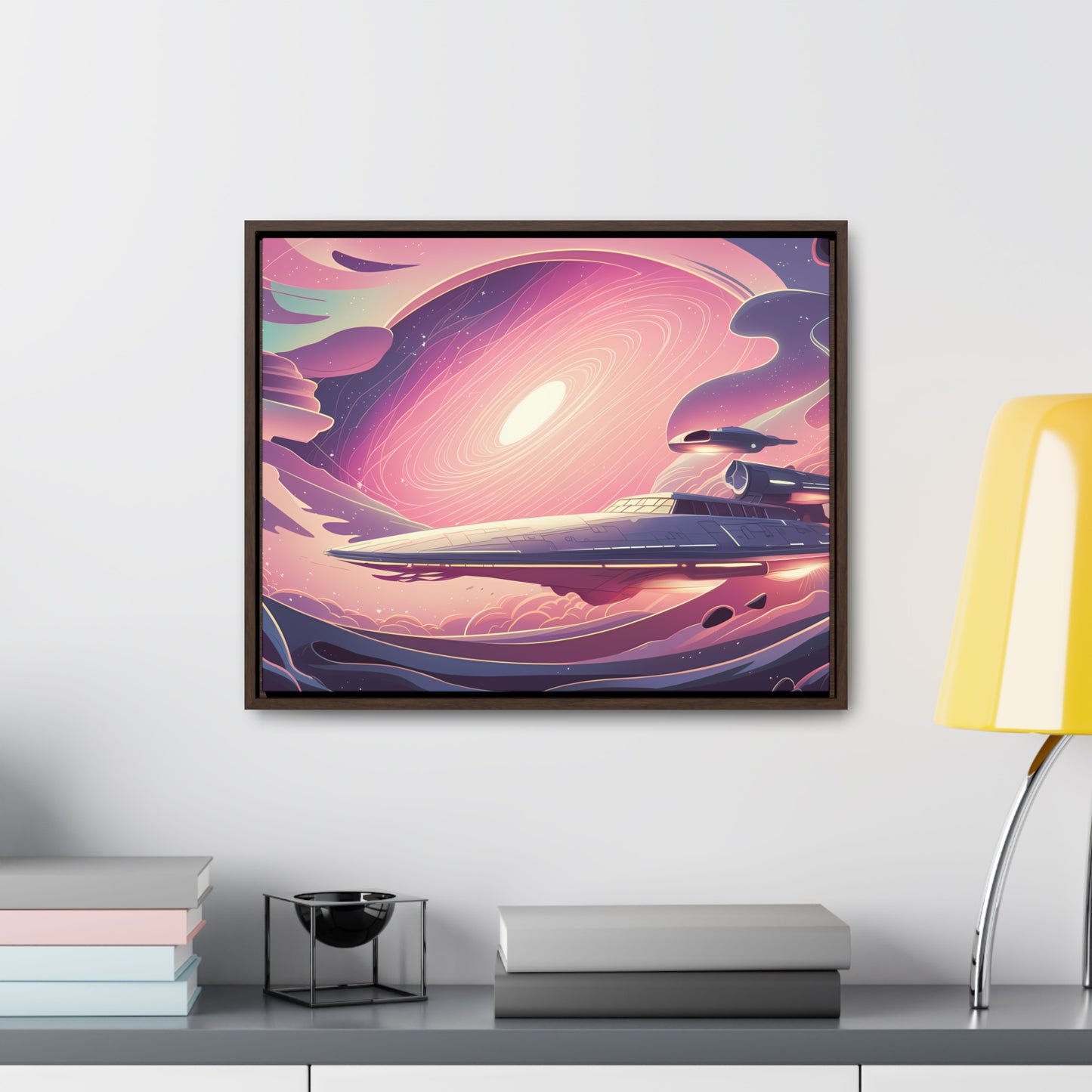 Voyage Through the Cosmic Vortex - Gallery Canvas Wraps, Horizontal Frame