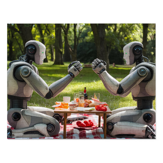 Robots at Brunch - Jigsaw Puzzle (30, 110, 252, 500,1000-Piece)
