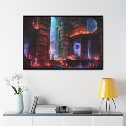The Arcane Library of Eternal Wisdom - Gallery Canvas Wraps, Horizontal Frame
