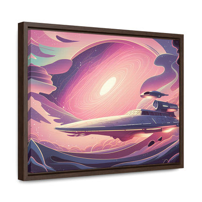 Voyage Through the Cosmic Vortex - Gallery Canvas Wraps, Horizontal Frame