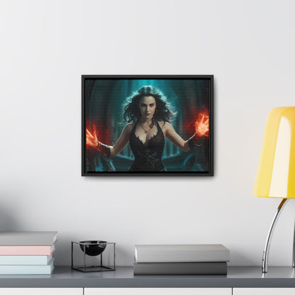 Sorceress of the Crimson Flame - Gallery Canvas Wraps, Horizontal Frame