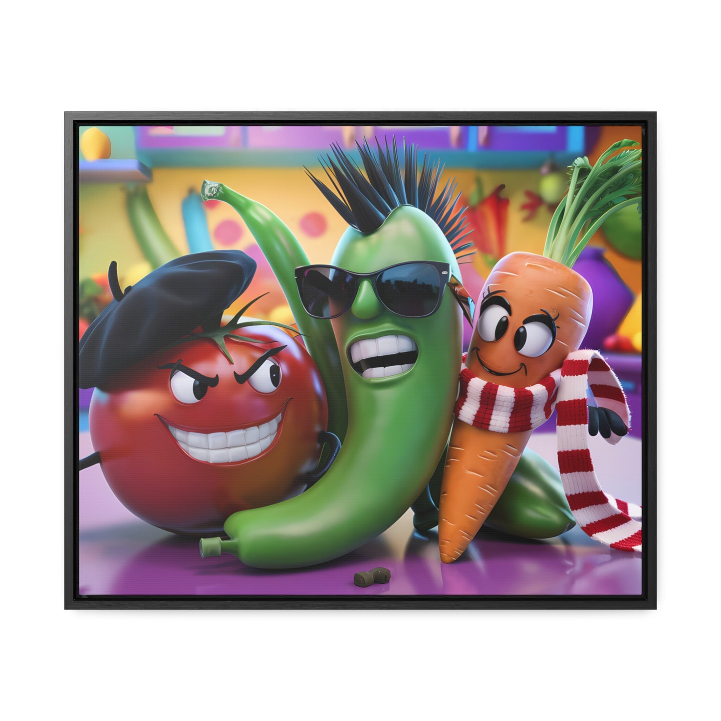 Veggie Rebels - Gallery Canvas Wraps, Horizontal Frame