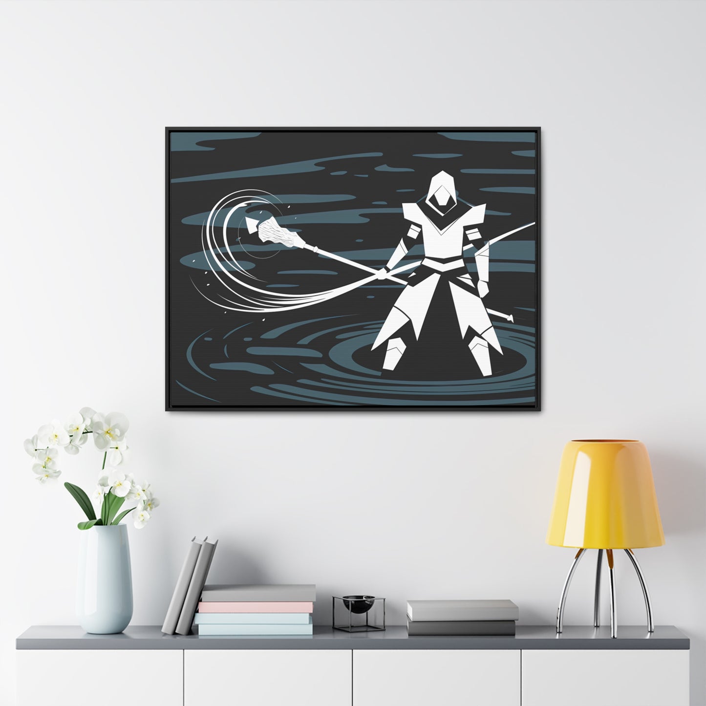 "Guardian of the Abyss" - Gallery Canvas Wraps, Horizontal Frame