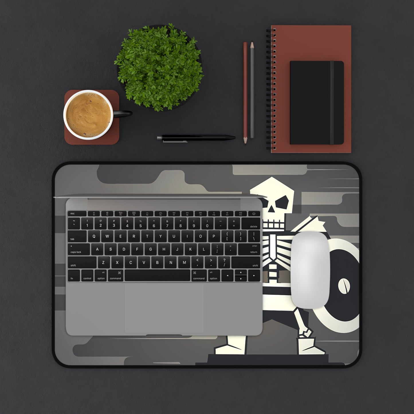 Skull Knight's Vigil - Desk Mat