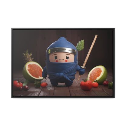 Ninja Fruit Guardian - Gallery Canvas Wraps, Horizontal Frame