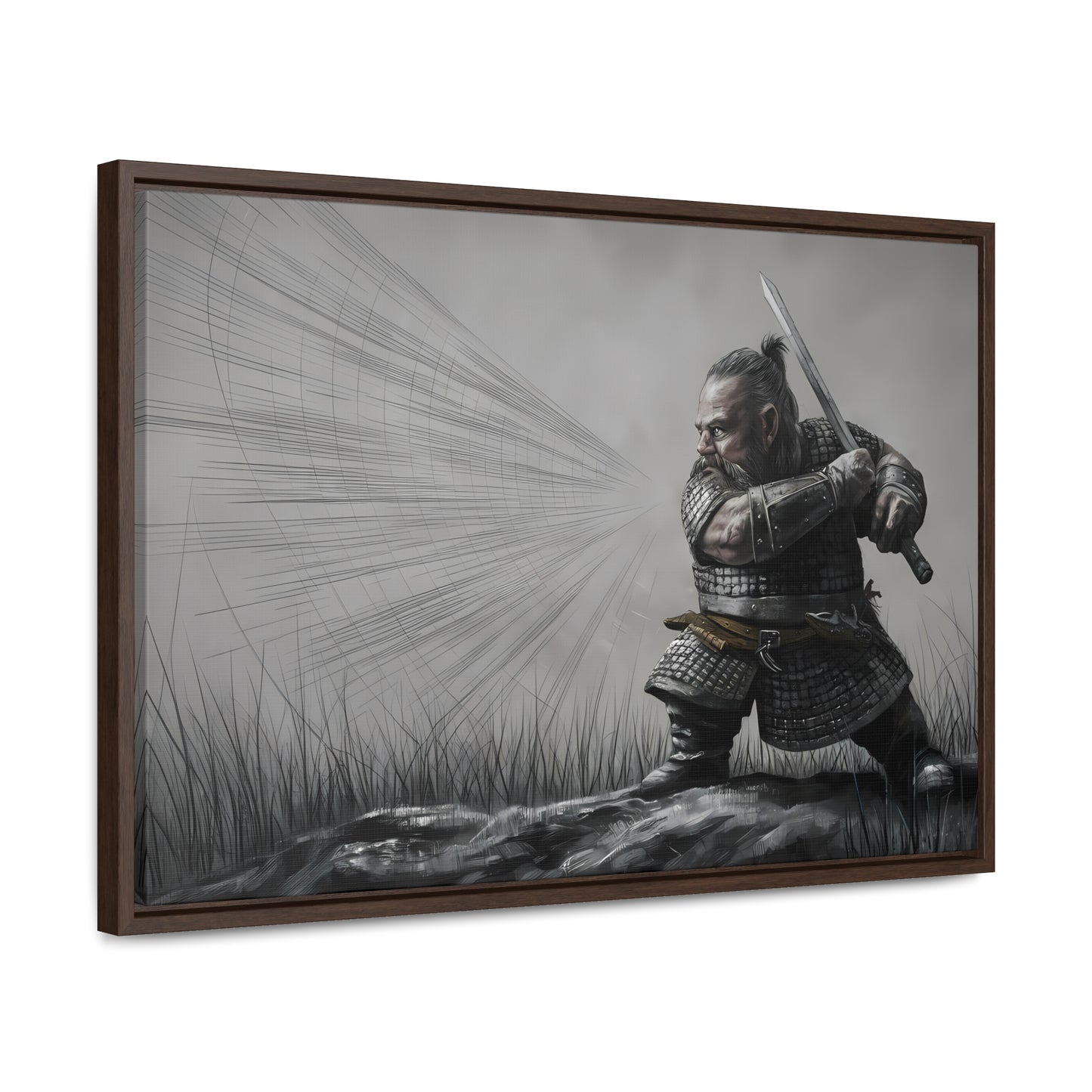 Defender of the Grey Plains - Gallery Canvas Wraps, Horizontal Frame