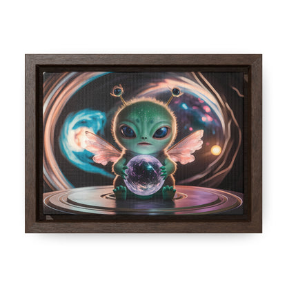 Guardian of the Cosmic Crystal - Gallery Canvas Wraps, Horizontal Frame