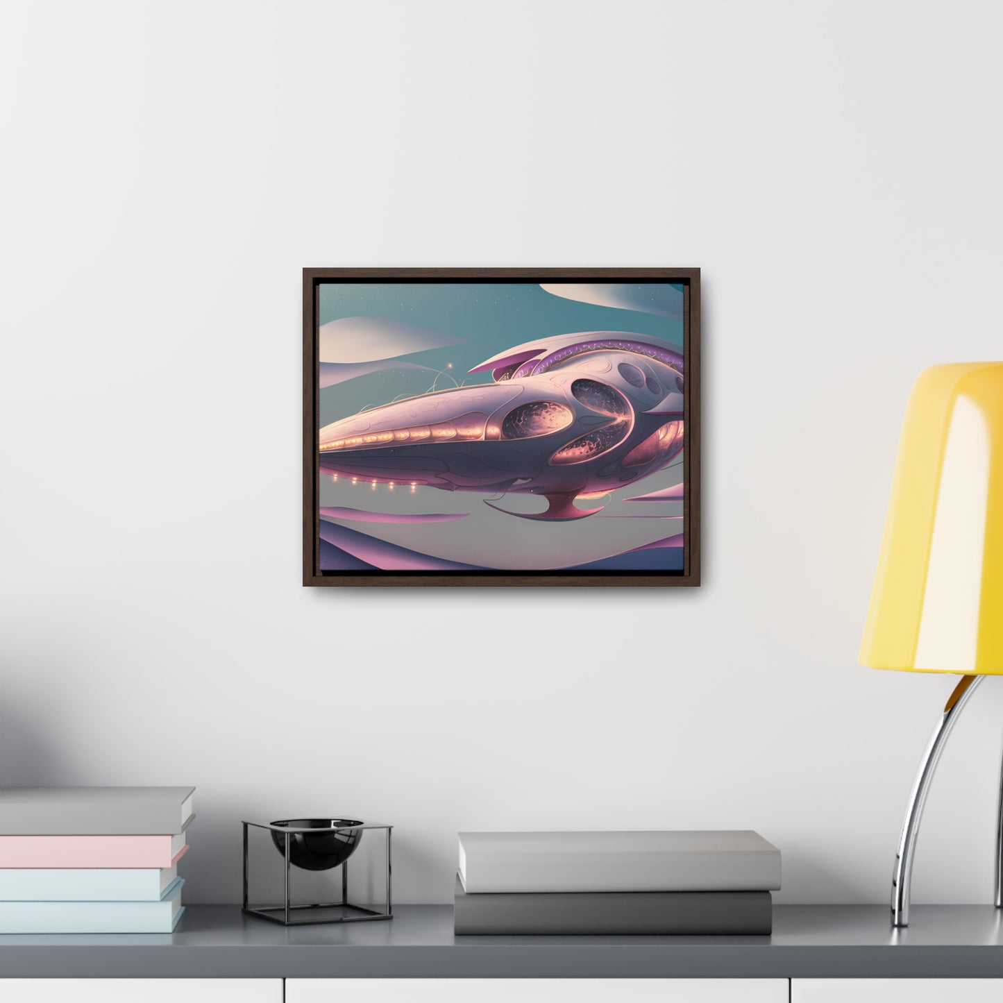 Voyage of the Celestial Whale - Gallery Canvas Wraps, Horizontal Frame