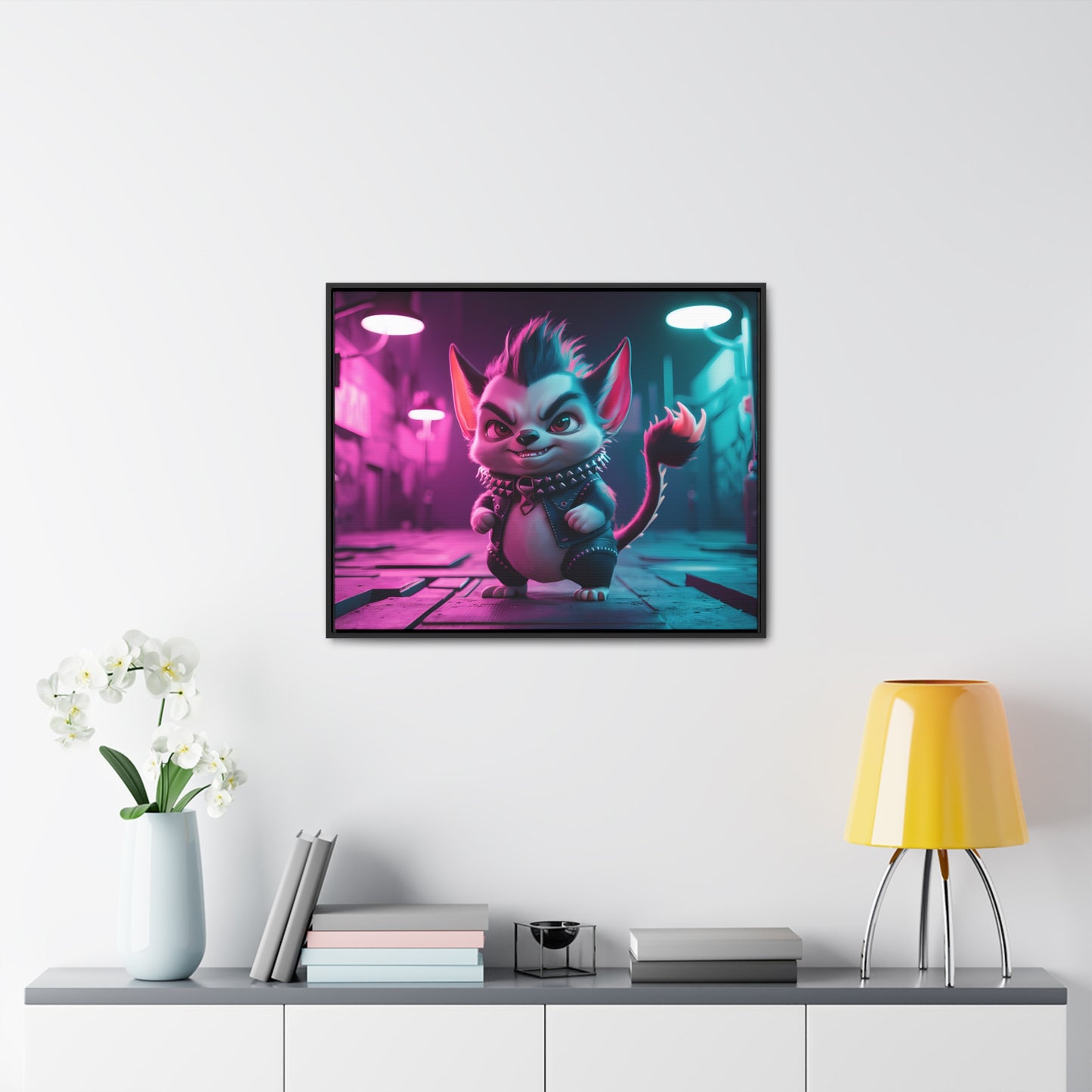 Punk Alley Prowler - Gallery Canvas Wraps, Horizontal Frame